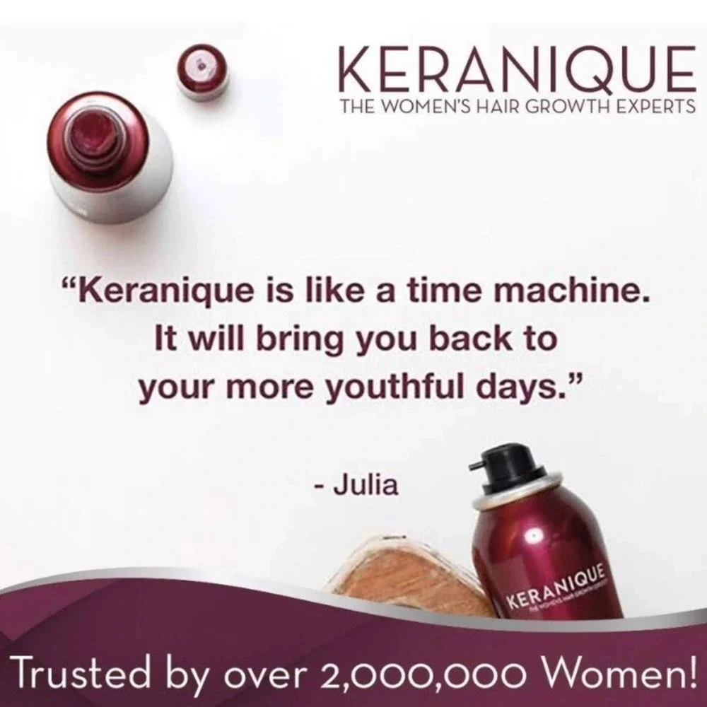 Keranique shampoo and conditioner bundle.